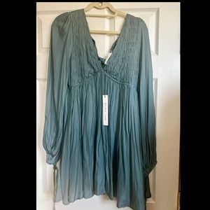 Beautiful Sage Mustard Seed Babydoll Dress • 🌸